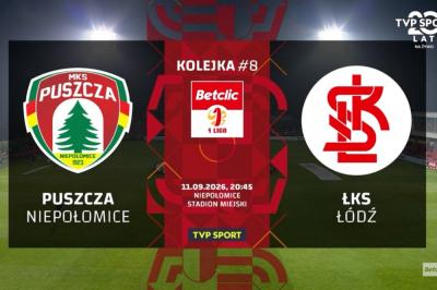 Skrót meczu Puszcza Niepołomice - ŁKS Łódź 1-2 (wideo OnNetwork)