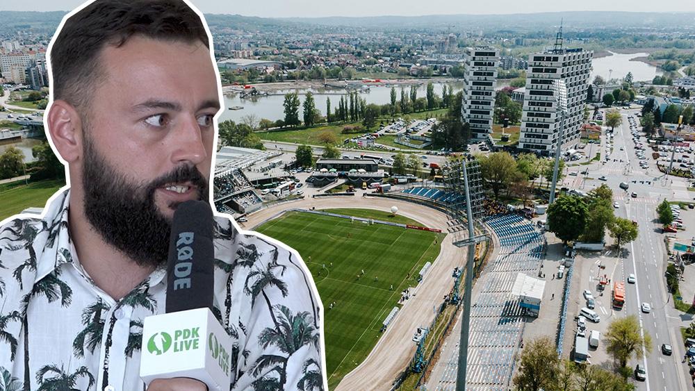 Mateusz Chmiel o sytuacji związanej z infrastrukturą sportową w Rzeszowie (fot. youtube.com/podkarpacielive / stalrzeszow.pl)