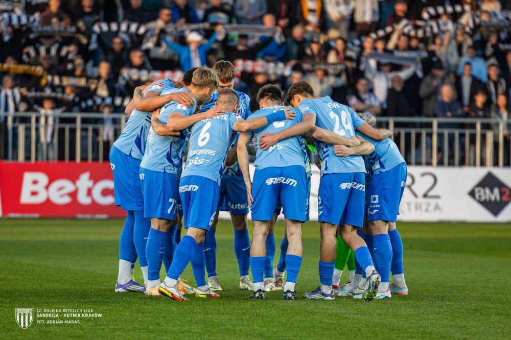 Hutnik Kraków przegrał z Wartą Poznań (fot. A. Maraś/Sandecja Nowy Sącz)