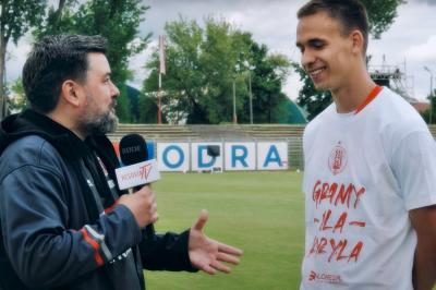 Karol Chuchro po wygranym meczu z Odrą Opole: To mój pierwszy mecz i od razu dwie bramki