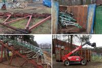 Trwa przebudowa trybuny na stadionie Wisłoki Dębica [ZDJĘCIA]