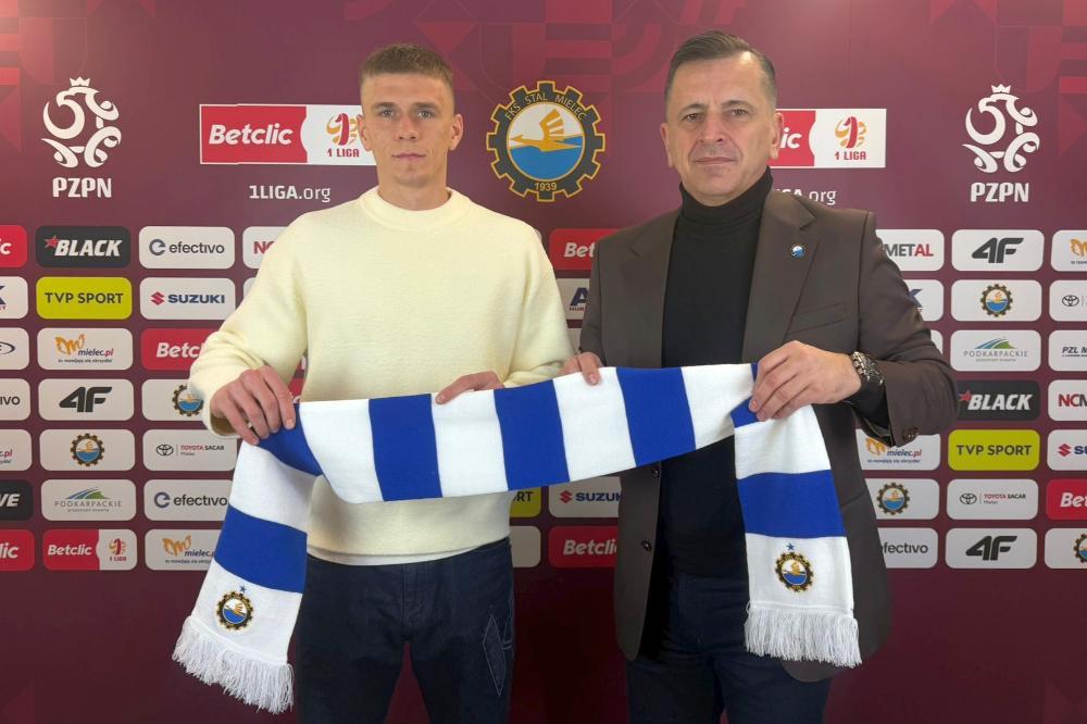 Yehor Tsykalo wypożyczony do Stali Mielec (fot. FKS Stal Mielec)