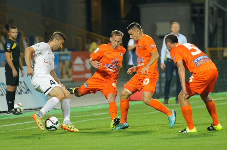 Bruk-Bet Termalica Nieciecza znów przyjechała na Podkarpacia. Tym razem na pojedynek z Dynovią (fot. Marcin Pirga / archiwum)