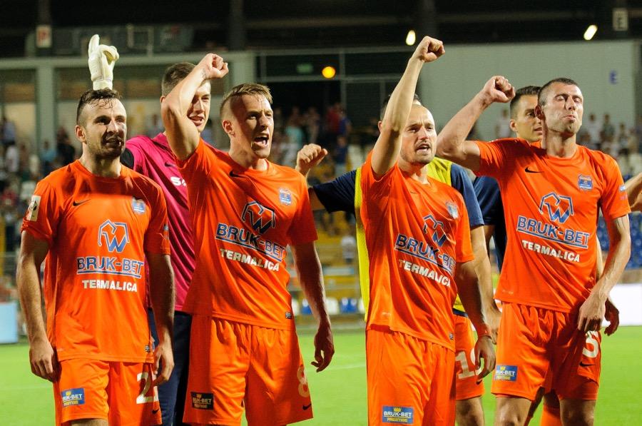 Piłkarze Bruk-Bet Termaliki Nieciecza zmierzą się z Dynovią w meczu pokazowym (fot. Marcin Pirga)