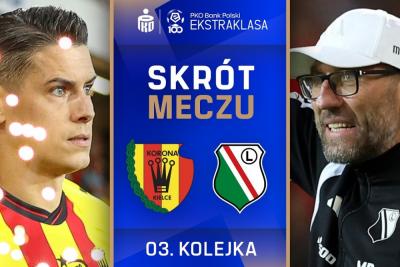 Skrót meczu Korona Kielce - Legia Warszawa 1-1 (fot. YouTube / Ekstraklasa TV)