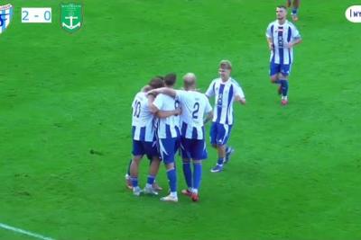 Skrót meczu Flota Świnoujście - Kotwica Kórnik 2-0 (fot. YouTube / WYSPIARZE TV)