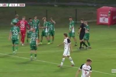 Skrót meczu Lechia Zielona Góra - Sokół Kleczew 6-1 (fot. YouTube / Lubuski Sport TVP3)