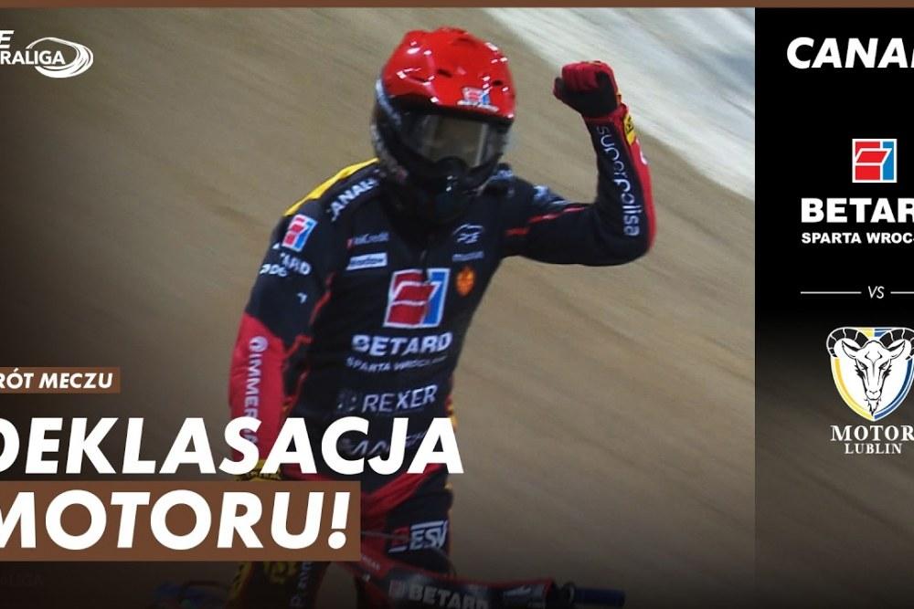 Skrót meczu Betard Sparta Wrocław - Orlen Oil Motor Lublin 59-31 (fot. YouTube / CANAL+ SPORT)