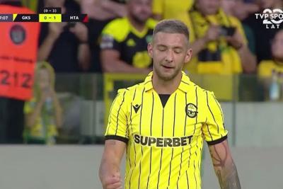 Skrót meczu GKS Katowice - Hapoel Tel Awiw 2-1 (fot. YouTube)