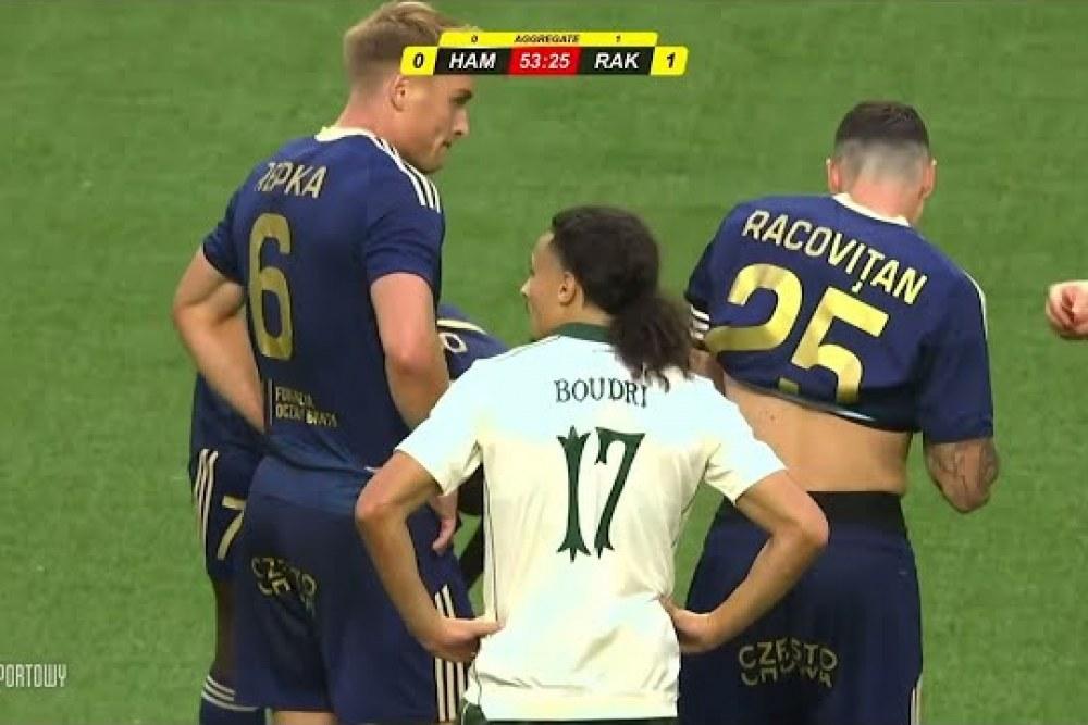 Skrót meczu Hammarby IF - Raków Częstochowa 0-1 (fot. YouTube / Kanał Sportowy)