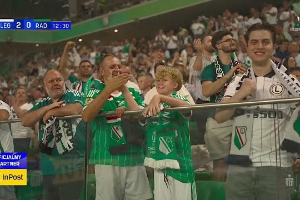 Skrót meczu Legia Warszawa - Radomiak Radom 5-0 (fot. YouTube / Ekstraklasa TV)