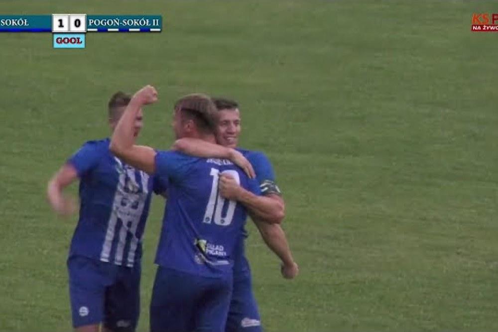 Skrót meczu Sokół Sieniawa - Pogoń-Sokół II Lubaczów 4-4 (fot. YouTube / Kanał Sportowy Pod24)