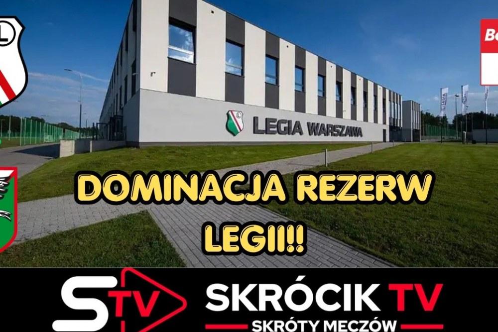 Skrót meczu Legia II Warszawa - Sokół Kleczew 6-1 (fot. YouTube / Skrócik TV)