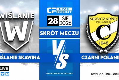 Skrót meczu Wiślanie Skawina - Czarni Połaniec 0-1 (fot. YouTube / CFsport)