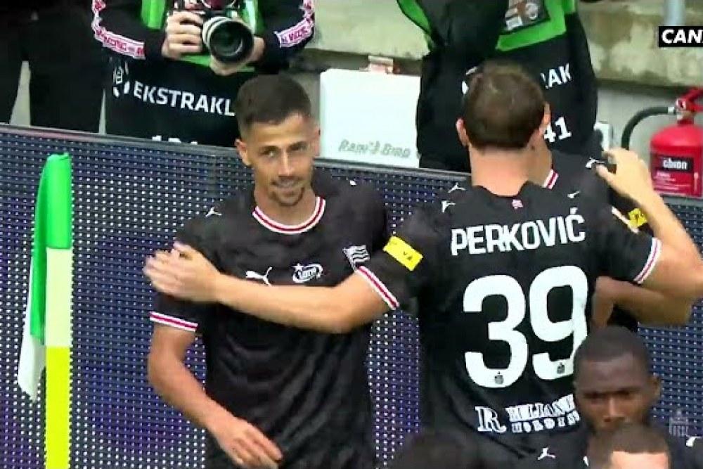 Skrót meczu Radomiak Radom - Cracovia 2-1 (fot. YouTube / CANAL+ SPORT)