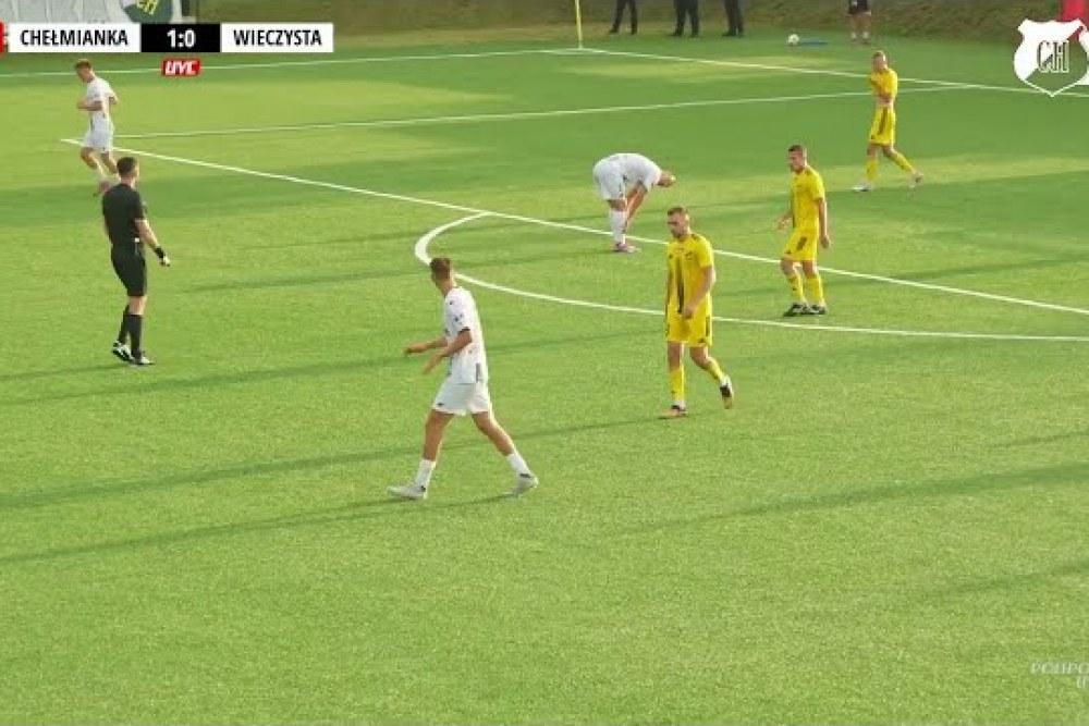 Skrót meczu Chełmianka Chełm - Wieczysta II Kraków 1-0 (fot. YouTube / Chełmianka TV)