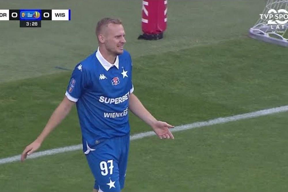 Skrót meczu Odra Opole - Wisła Kraków 2-1 (fot. YouTube)