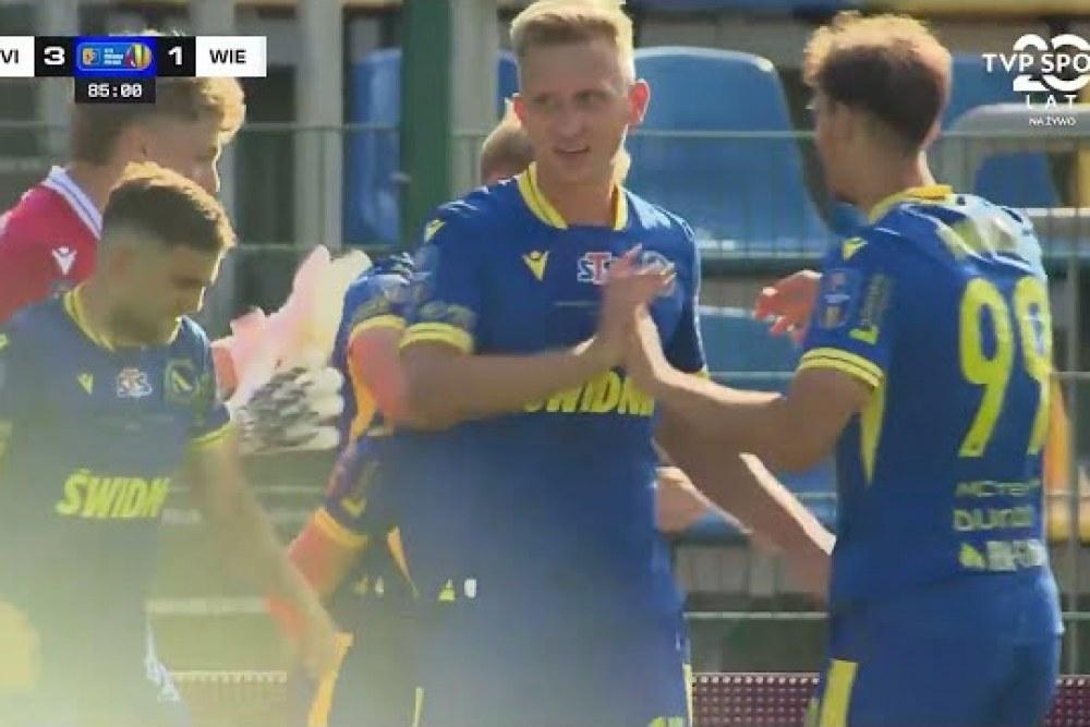 Skrót meczu Avia Świdnik - Wieczysta Kraków 3-1 (fot. YouTube)