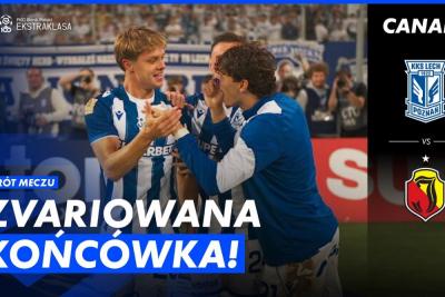 Skrót meczu Lech Poznań - Jagiellonia Białystok 2-1 (fot. YouTube / CANAL+ SPORT)