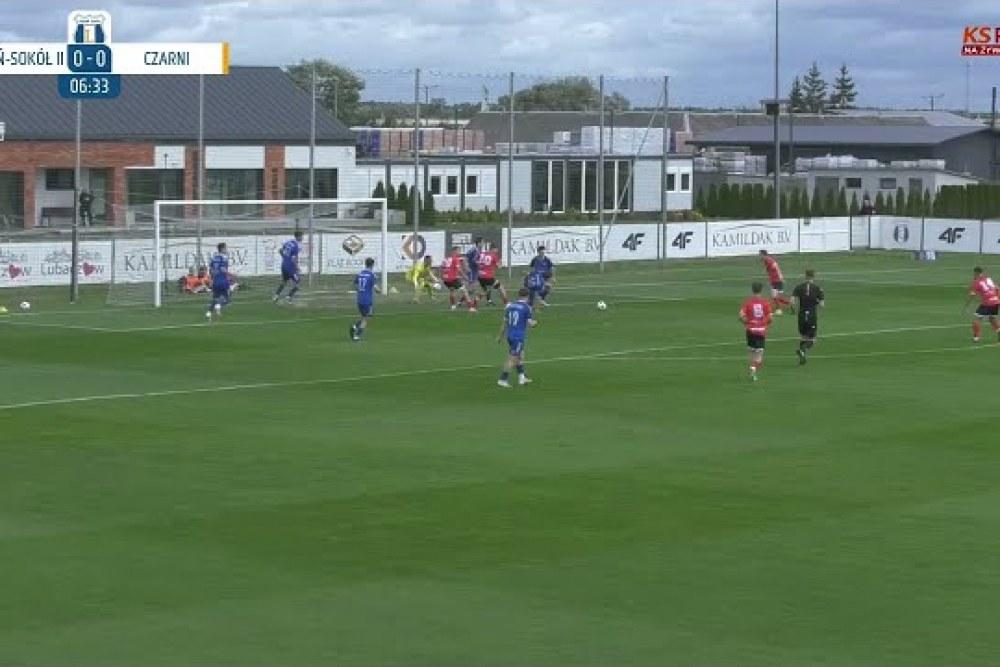 Skrót meczu Pogoń-Sokół II Lubaczów - Czarni Jasło 3-1 (fot. YouTube / Kanał Sportowy Pod24)