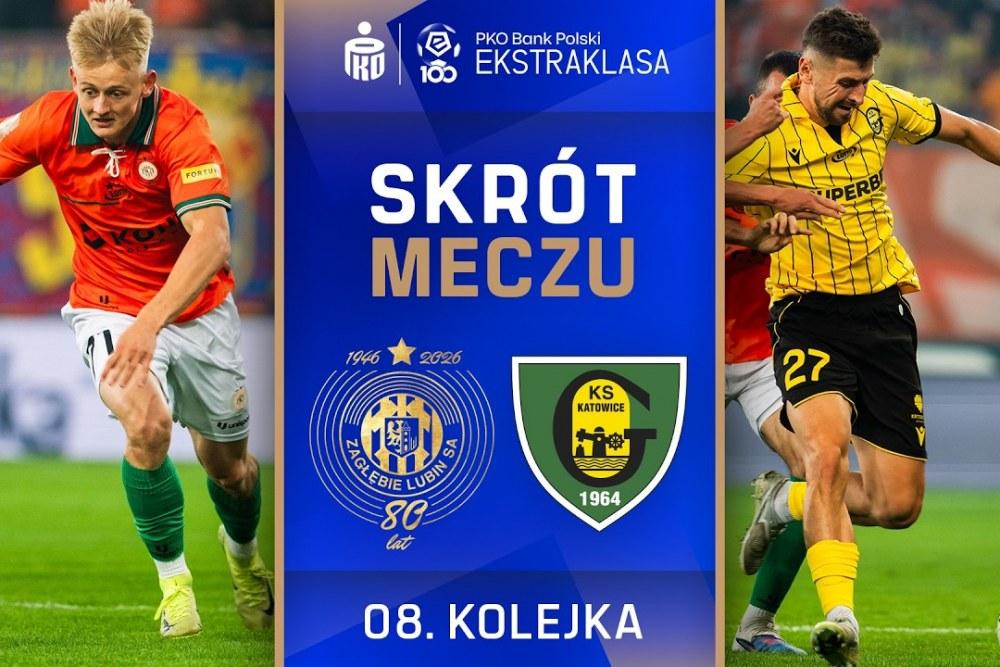 Skrót meczu Zagłębie Lubin - GKS Katowice 2-1 (fot. YouTube / Ekstraklasa TV)