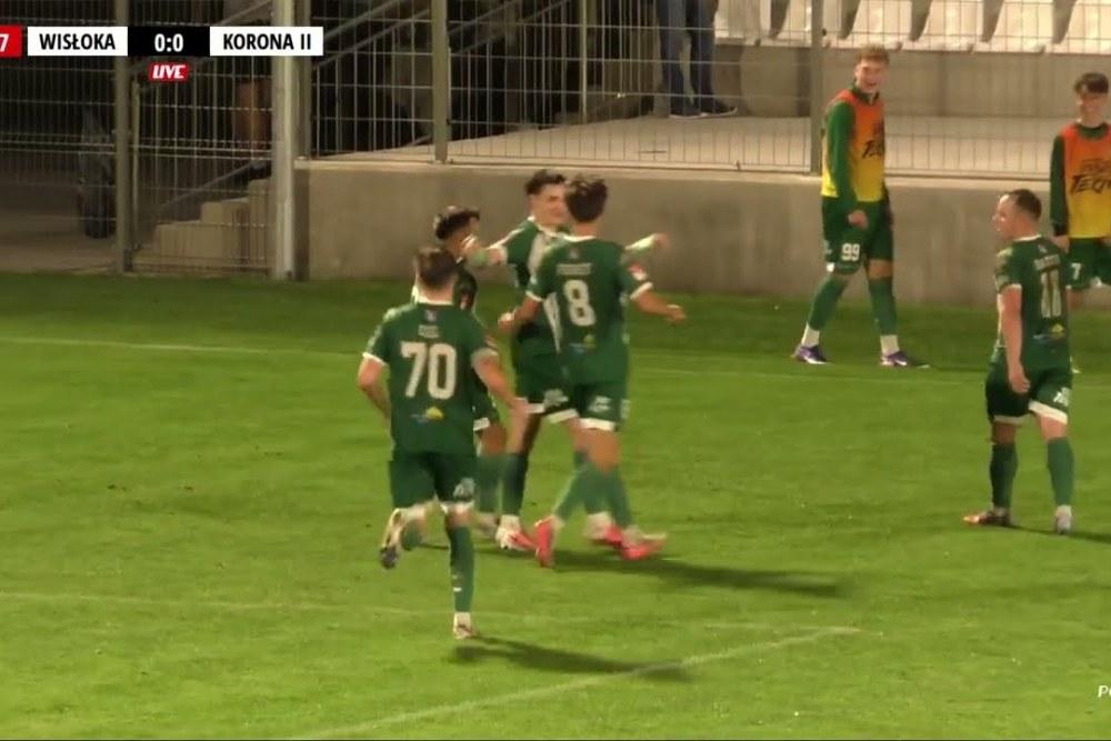 Skrót meczu Wisłoka Dębica - Korona II Kielce 1-0 (fot. YouTube / Wisłoka Dębica)