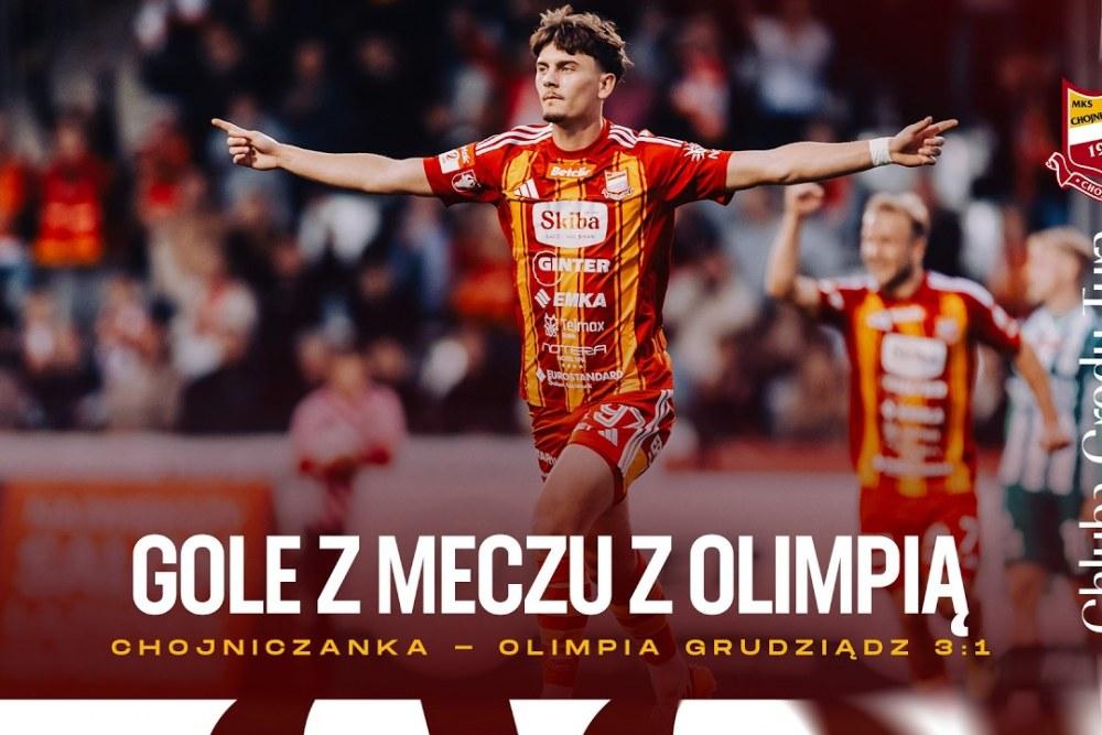 Skrót meczu Chojniczanka Chojnice - Olimpia Grudziądz 3-1 (fot. YouTube / Chojniczanka)