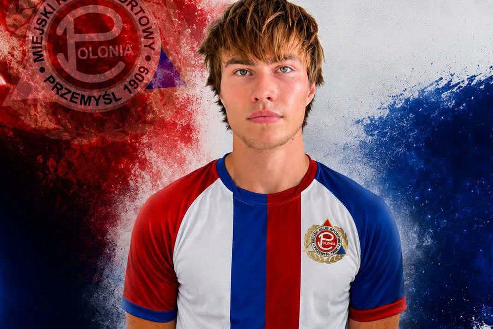 Na zdjęciu Vitalii Diachenko, jeden z nowych zawodników Polonii Przemyśl (fot. facebook.com / Miejski Klub Sportowy Polonia Przemyśl)