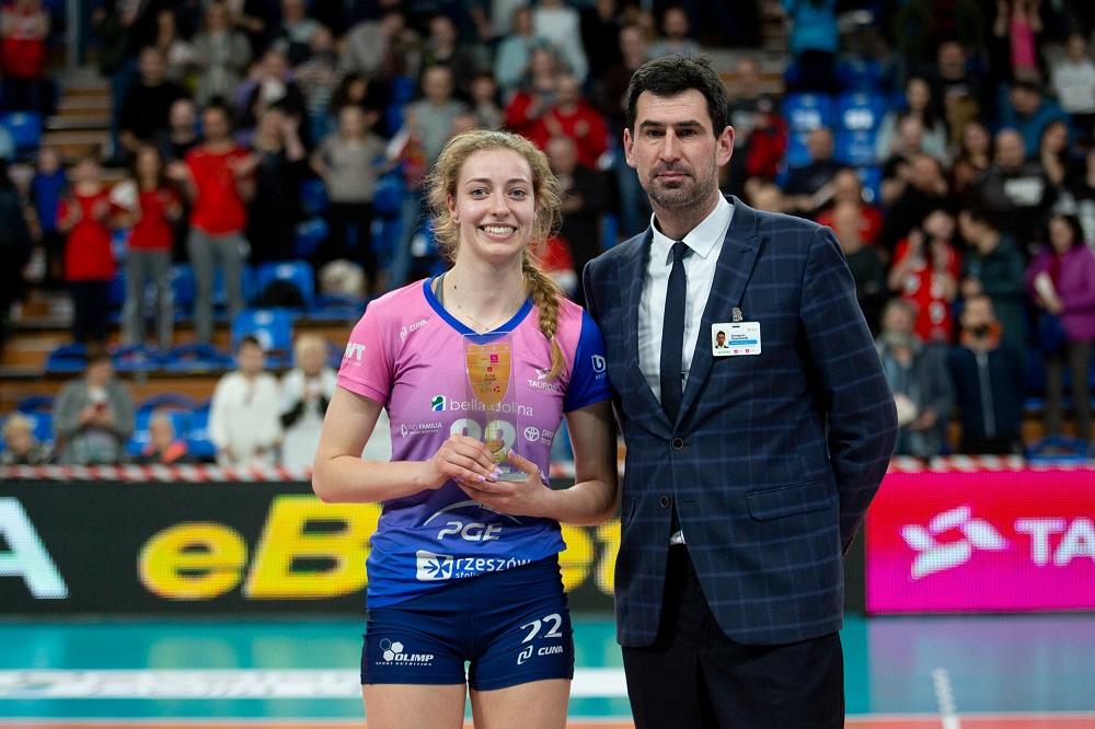 Weronika Szlagowska ma ważny kontrakt i zostaje w Developresie BELLA DOLINA Rzeszów na kolejny sezon! (fot. Developres)