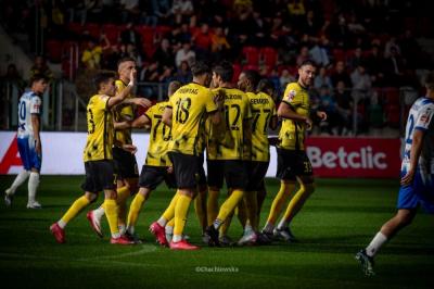 Wieczysta Kraków wygrała w Łęcznej z Górnikiem (fot. @Chachlowska / kswieczysta.com / archiwum)