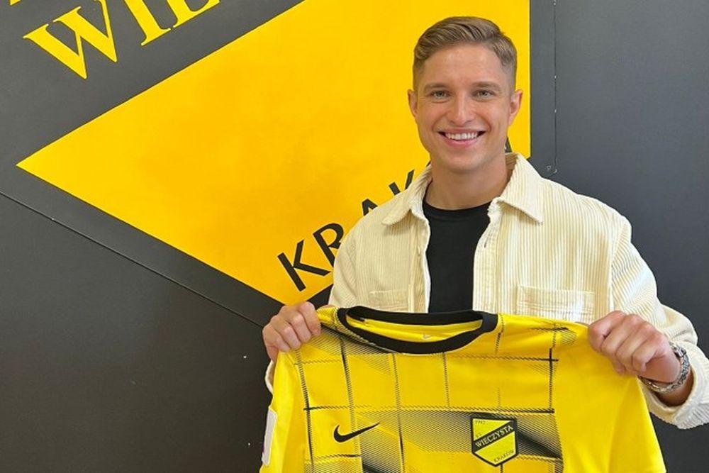 Michał Trąbka piłkarzem Wieczystej Kraków (fot. Wieczysta Kraków)