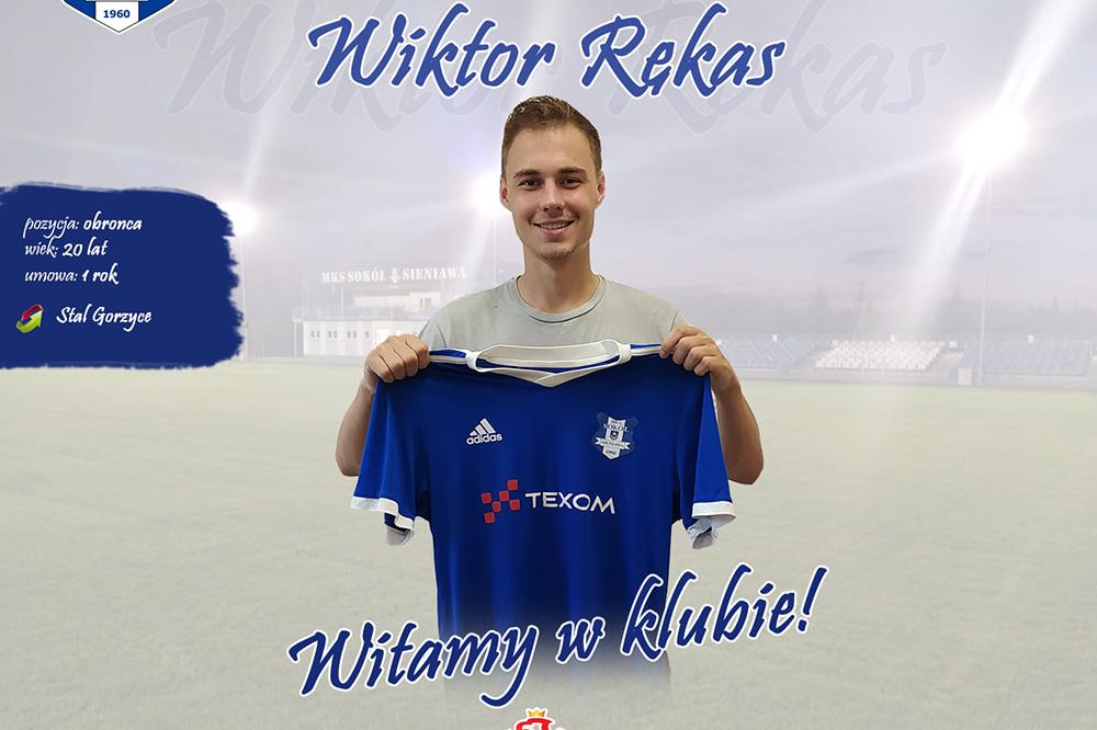 Wiktor Rękas został nowym zawodnikiem Sokoła Sieniawa (fot. facebook.com / Sokół Sieniawa)