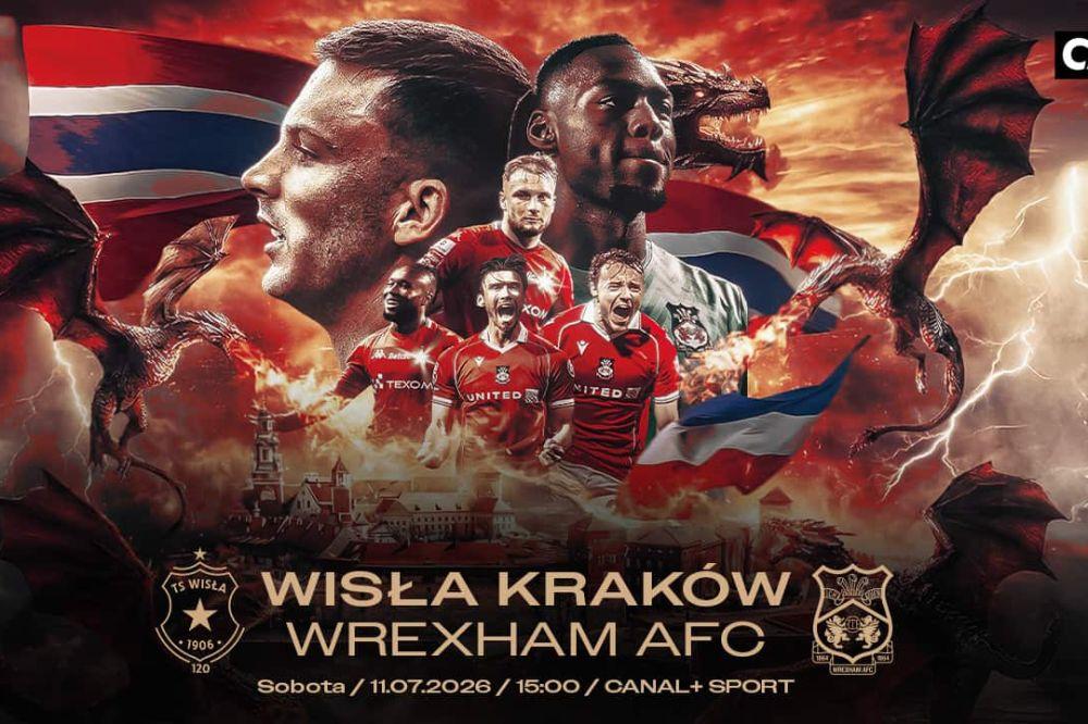 Transmisja meczu Wisła Kraków - Wrexham AFC, 11.07.2026
