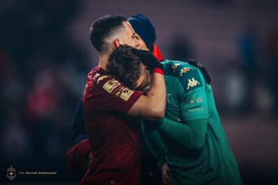 Wisła Kraków tylko zremisowała ze Zniczem Pruszków (fot. Bartek Ziółkowski)