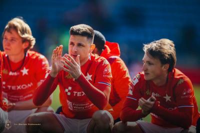 Wisła Kraków zremisowała z Puszczą Niepołomice (fot. Bartek Ziółkowski)