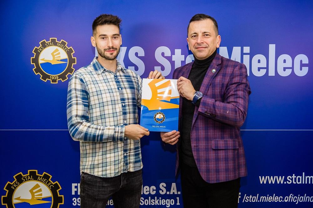 Krzysztof Wołkowicz w czerwcu będzie piłkarzem PGE FKS Stali Mielec! (fot. Stal Mielec)