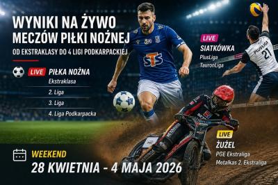 WYNIKI NA ŻYWO: piłka nożna, siatkówka, żużel